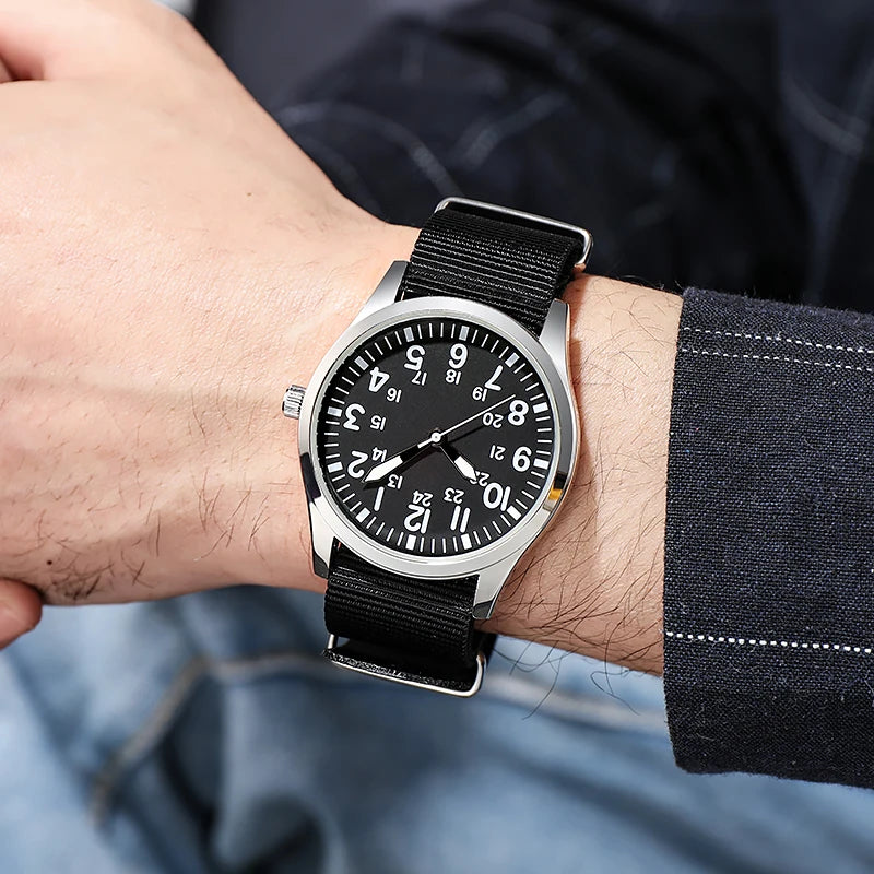Field Watch with Steel Band – Easy Reading Dial and Japan Movement