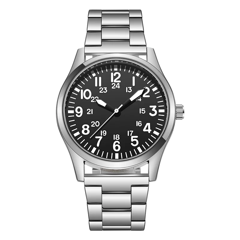Field Watch with Steel Band – Easy Reading Dial and Japan Movement