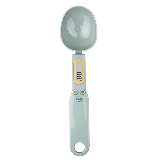 Mini Digital Kitchen Scale with Spoon – LCD Food Scale, 0.1-500g for Cooking & Baking