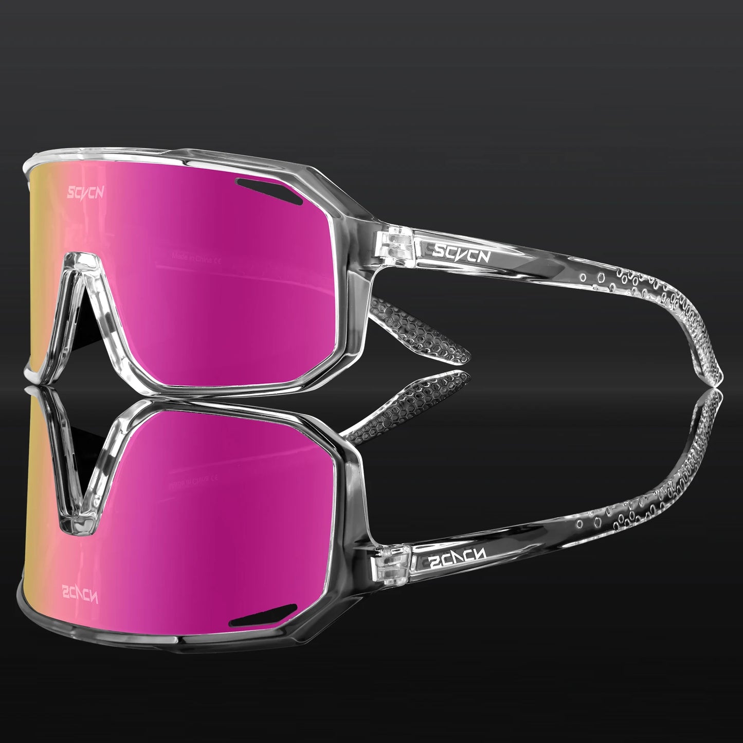 SCVCN Cycling Glasses Men & Women UV400 Outdoor Sports Sunglasses for MTB, Bike & Hiking