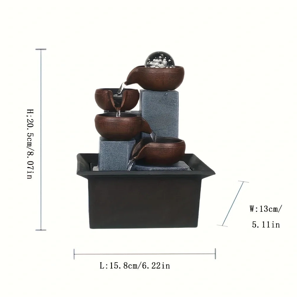 1 piece of decoration ornament for a four story fountain, living room, tea room, and bar