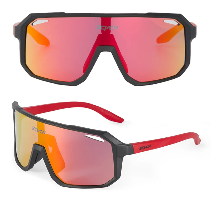 SCVCN Cycling Glasses Men & Women UV400 Outdoor Sports Sunglasses for MTB, Bike & Hiking