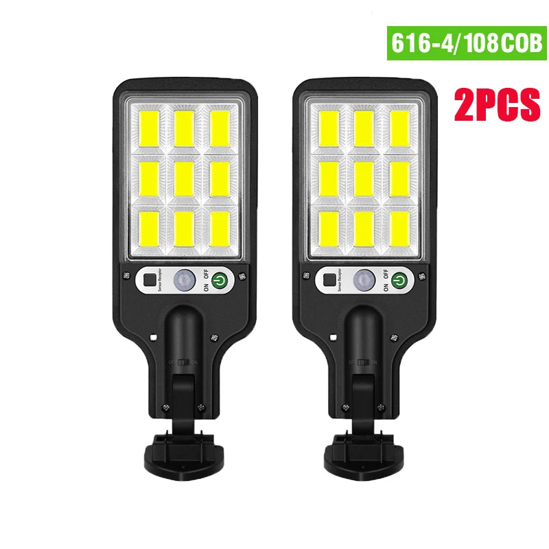 Rechargeable Solar LED Wall Lamp with Human Body Induction for Garden, Terrace & Street