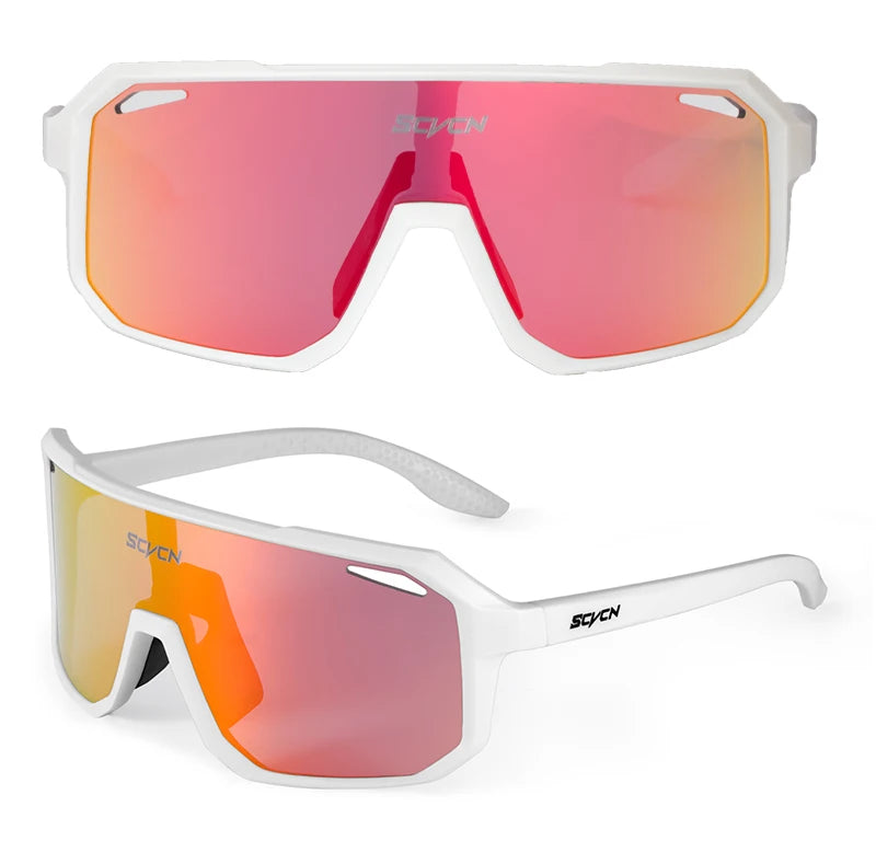 SCVCN Cycling Glasses Men & Women UV400 Outdoor Sports Sunglasses for MTB, Bike & Hiking