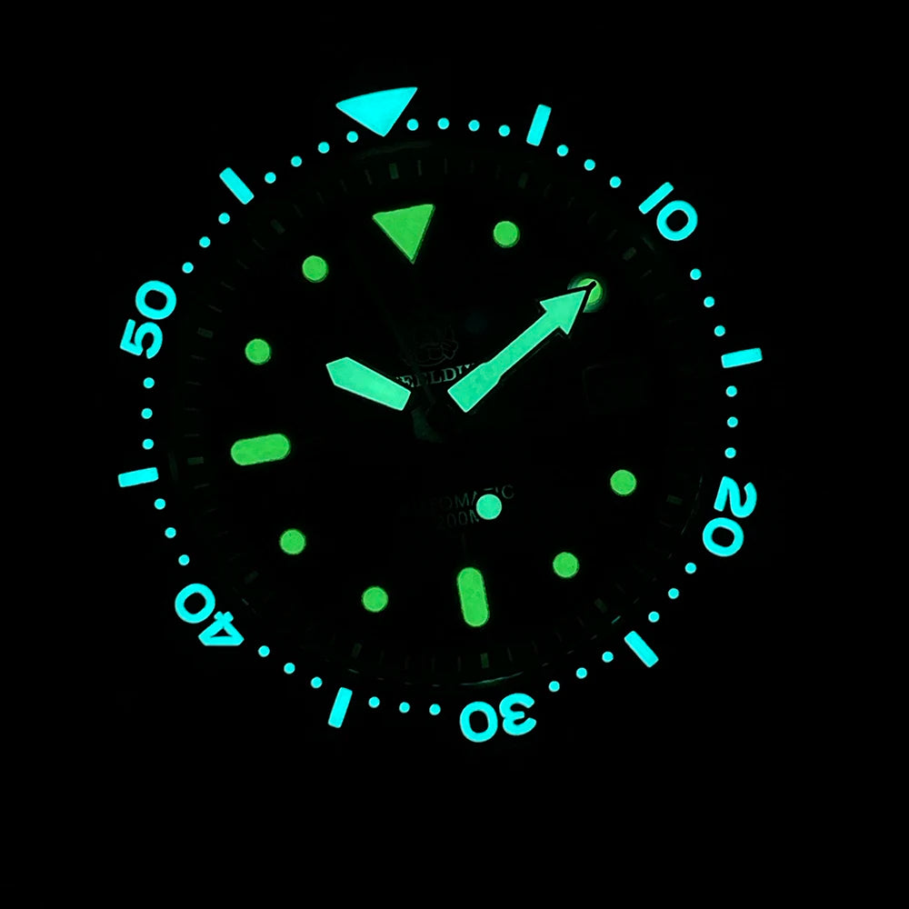 Steeldive SD1996 Men's Dive Watch – 41mm Automatic NH35 Mechanical Diver Watch with Bracelet