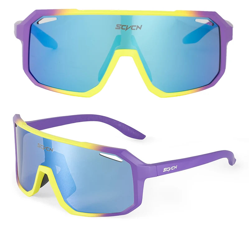 SCVCN Cycling Glasses Men & Women UV400 Outdoor Sports Sunglasses for MTB, Bike & Hiking