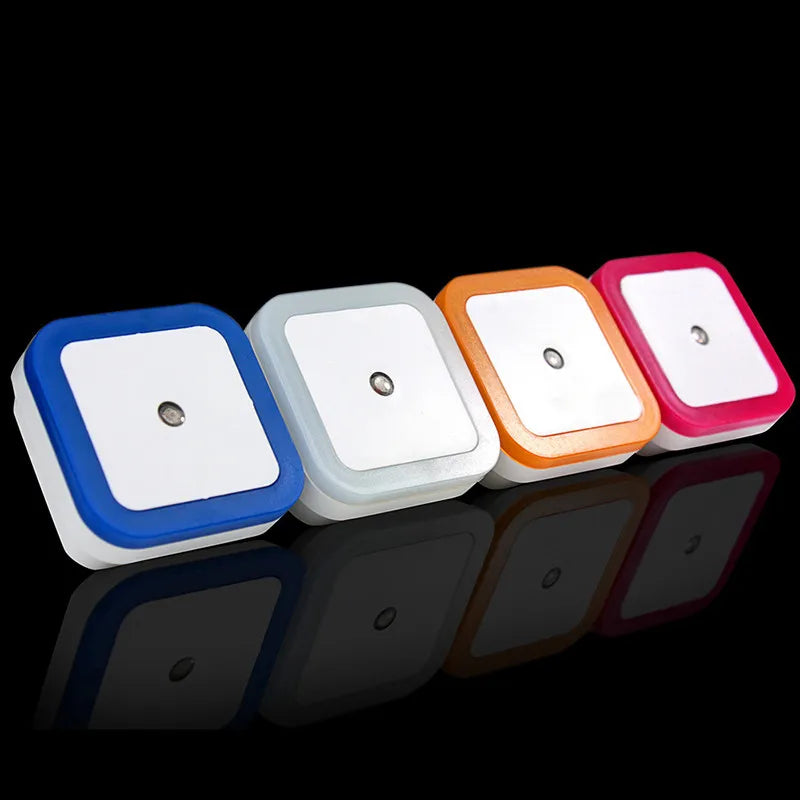 Wireless LED Night Light with Sensor - EU/US Plug for Bedroom, Child’s Room & Living Room