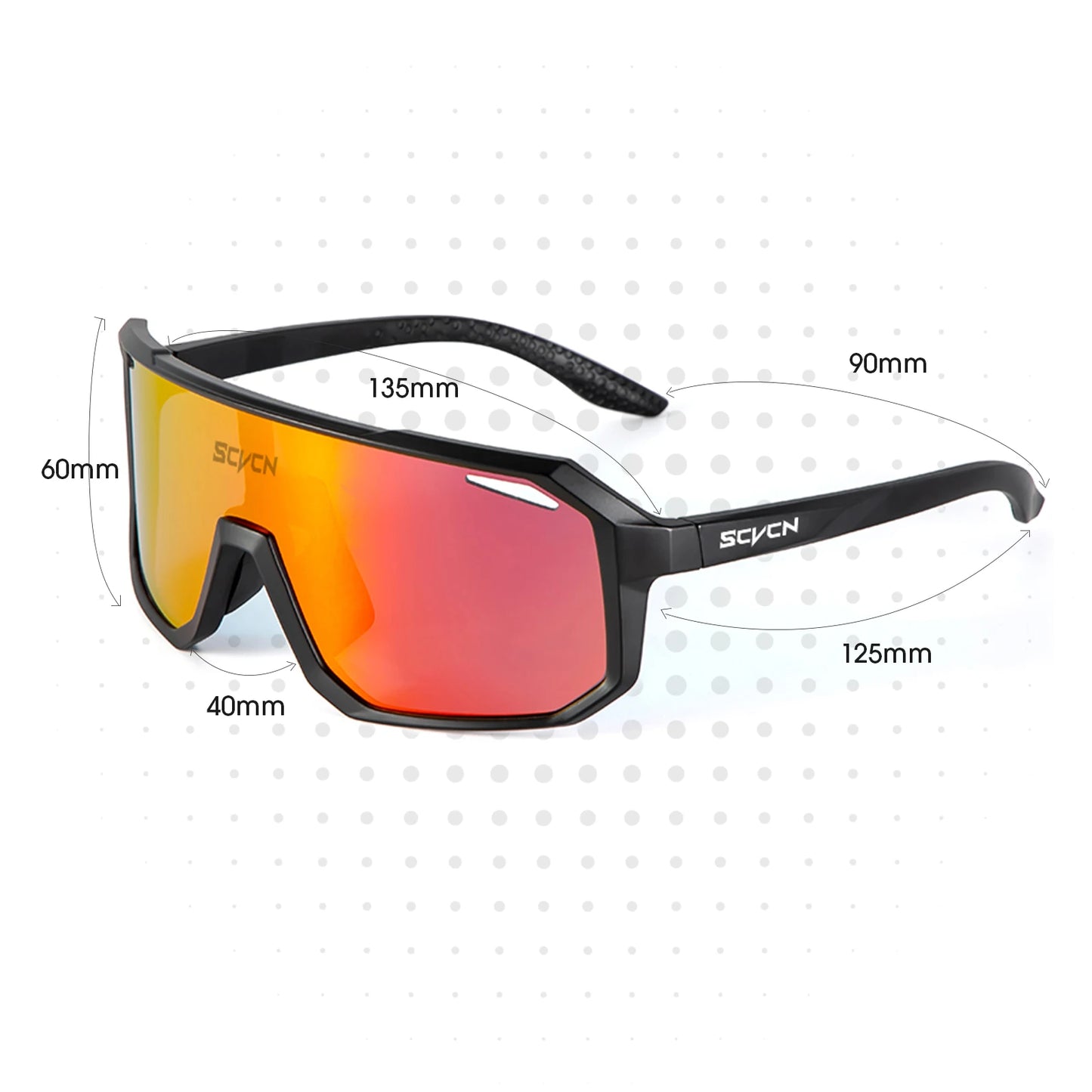 SCVCN Cycling Glasses Men & Women UV400 Outdoor Sports Sunglasses for MTB, Bike & Hiking