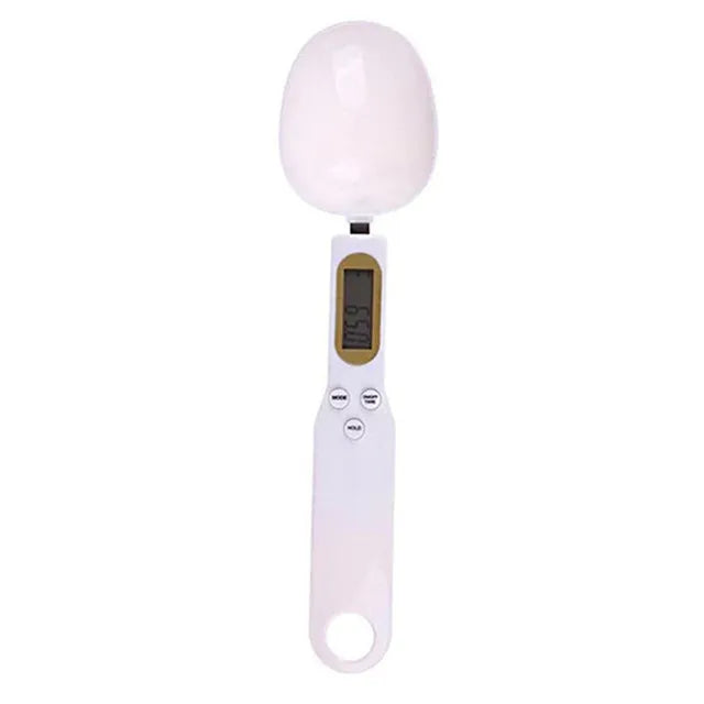 Mini Digital Kitchen Scale with Spoon – LCD Food Scale, 0.1-500g for Cooking & Baking
