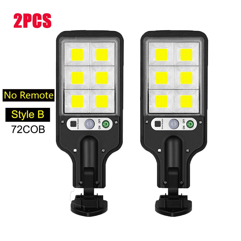 Rechargeable Solar LED Wall Lamp with Human Body Induction for Garden, Terrace & Street