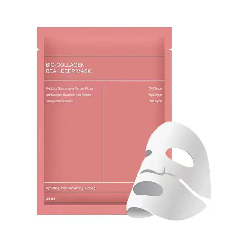 Bio Collagen Facial Mask – Deep Hydrating, Pore Shrinking, Overnight Brightening & Refreshing Korean Skincare