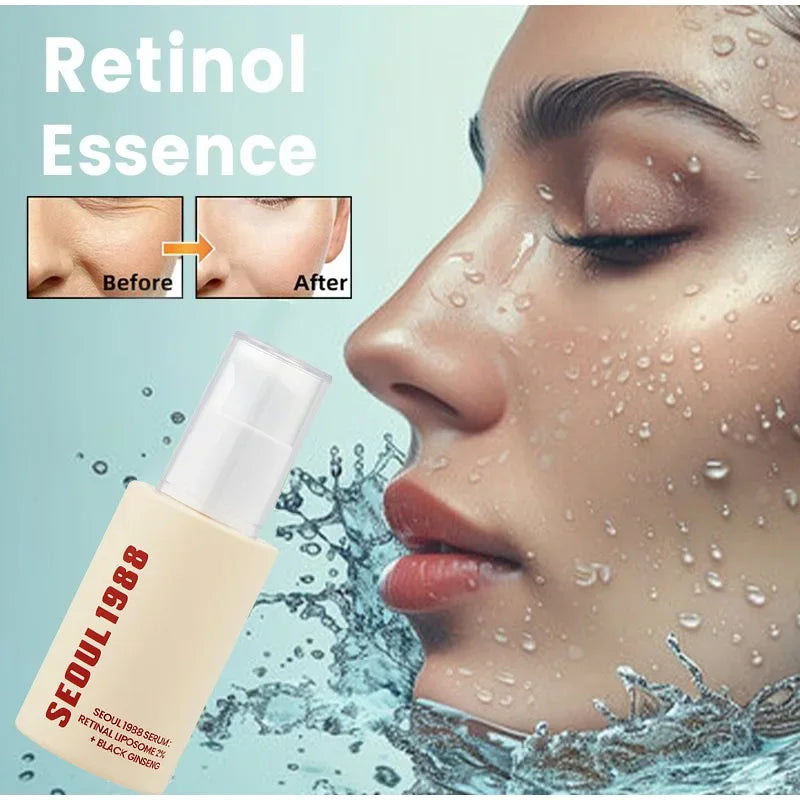Korean 1988 Retinol Face Serum – Black Ginseng, Niacinamide, Vitamin C, Anti-Aging & Moisturizing