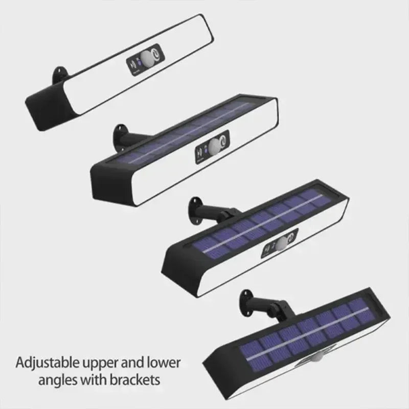 Rechargeable Solar LED Wall Lamp with Human Body Induction for Garden, Terrace & Street