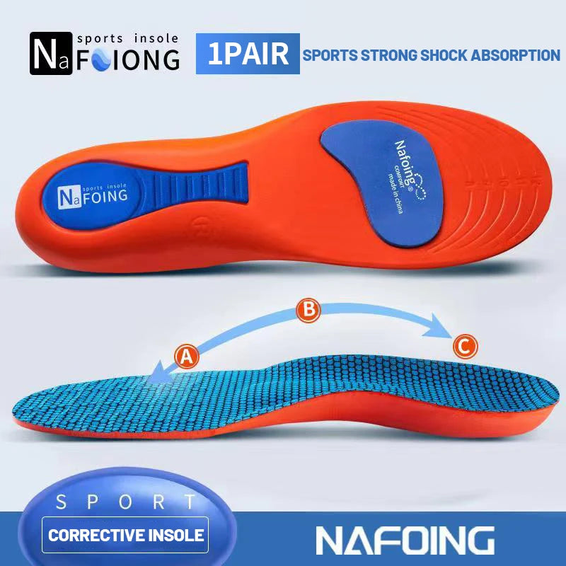 Sport Orthopedic EVA Insoles for Men & Women - Breathable Shock Absorption Shoe Inserts for Running & Basketball