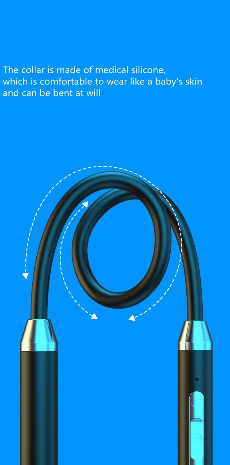 Wireless Bluetooth 5.0 Neckband Earphones – Waterproof, Hifi 9D Stereo Sport Headset