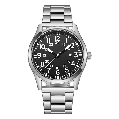 Field Watch with Steel Band – Easy Reading Dial and Japan Movement