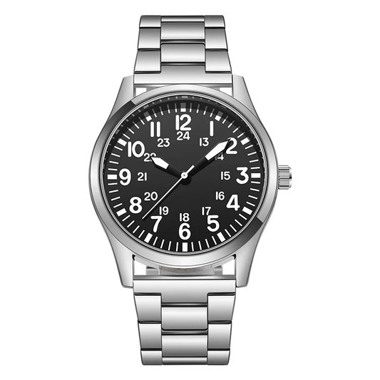 Field Watch with Steel Band – Easy Reading Dial and Japan Movement