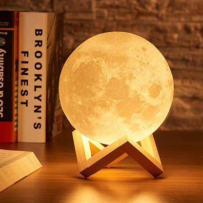 LED Moon & Galaxy Night Light - Perfect Bedroom Decor & Gift for Kids