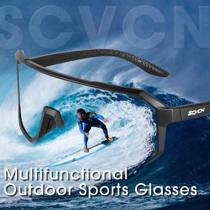 SCVCN Cycling Glasses Men & Women UV400 Outdoor Sports Sunglasses for MTB, Bike & Hiking