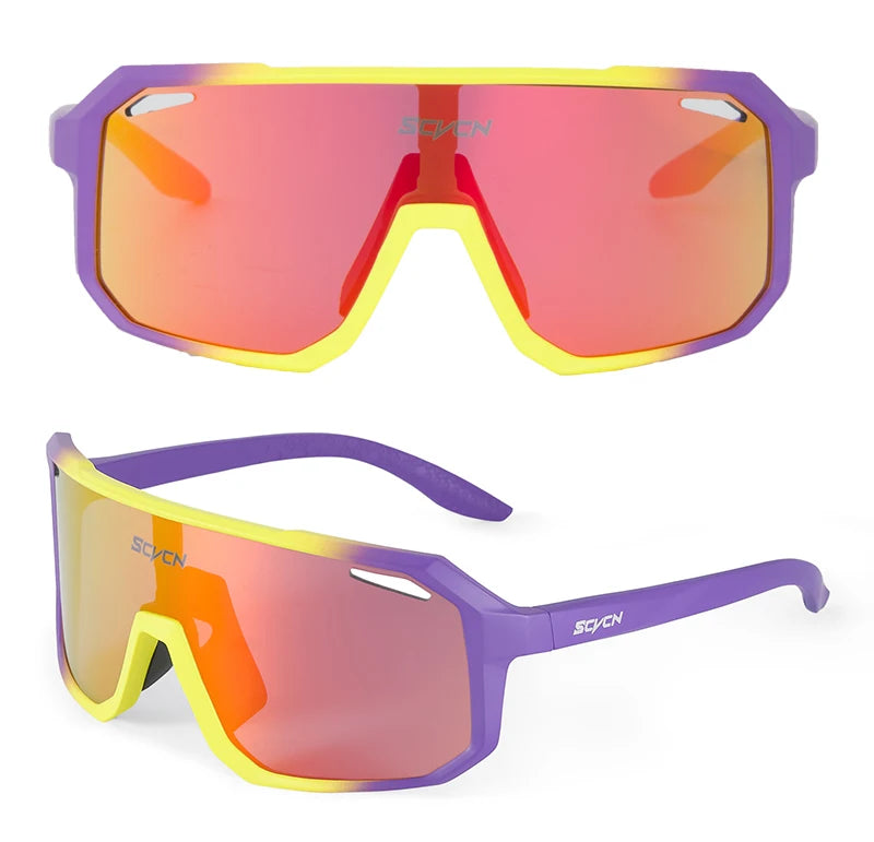 SCVCN Cycling Glasses Men & Women UV400 Outdoor Sports Sunglasses for MTB, Bike & Hiking