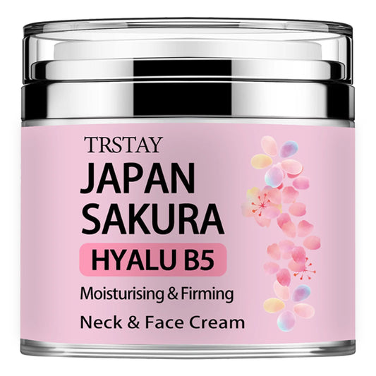 Japan Sakura Essence Cream with Hyaluronic Acid, designed to brighten and hydrate your skin. Perfect for a natural tone-up and youthful glow.