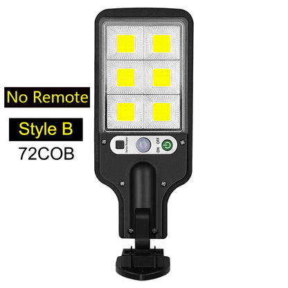 Rechargeable Solar LED Wall Lamp with Human Body Induction for Garden, Terrace & Street