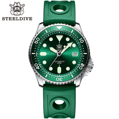 Steeldive SD1996 Men's Dive Watch – 41mm Automatic NH35 Mechanical Diver Watch with Bracelet