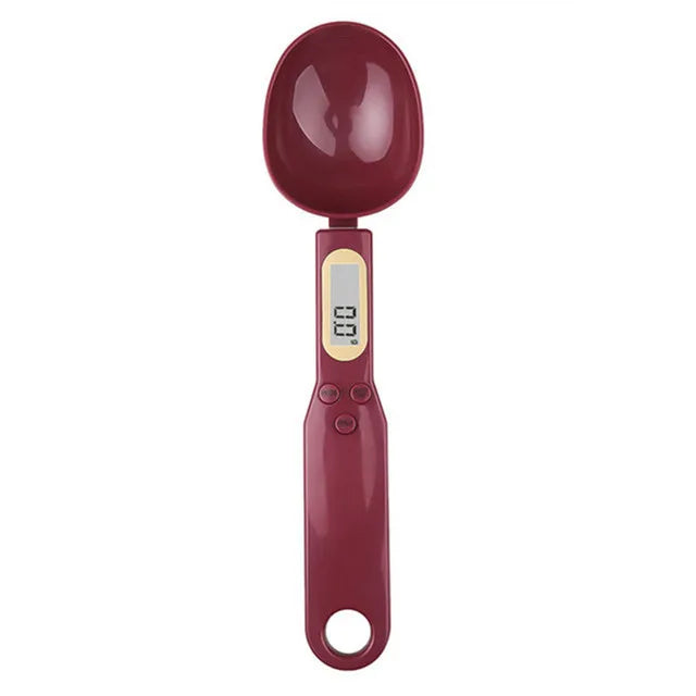 Mini Digital Kitchen Scale with Spoon – LCD Food Scale, 0.1-500g for Cooking & Baking