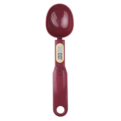 Mini Digital Kitchen Scale with Spoon – LCD Food Scale, 0.1-500g for Cooking & Baking