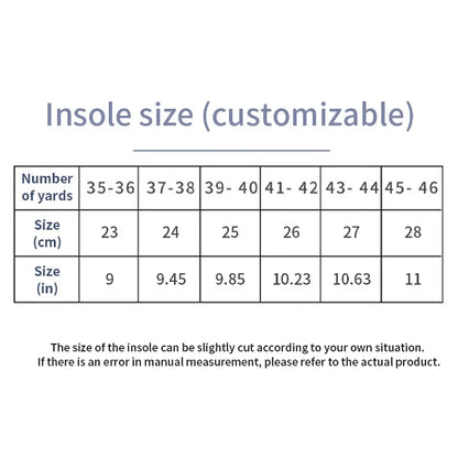 Sport Orthopedic EVA Insoles for Men & Women - Breathable Shock Absorption Shoe Inserts for Running & Basketball