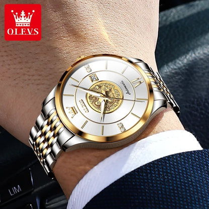 OLEVS Xianglong Relief Fully Automatic Mechanical Men's Watch – Model 6693