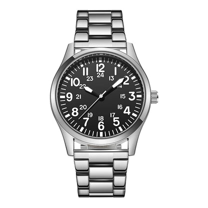 Field Watch with Steel Band – Easy Reading Dial and Japan Movement