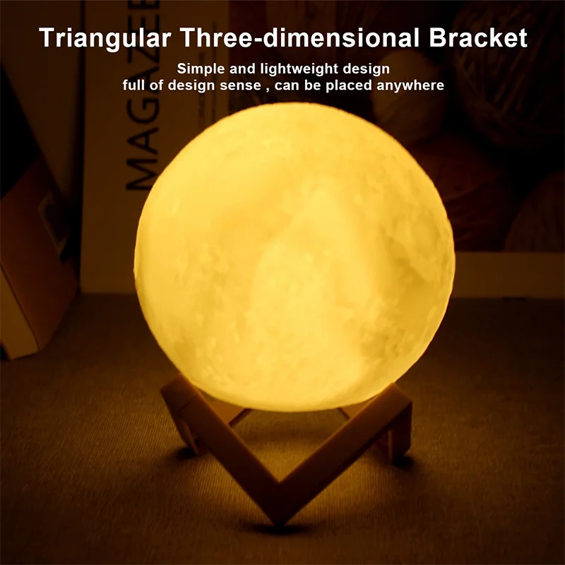 LED Moon & Galaxy Night Light - Perfect Bedroom Decor & Gift for Kids