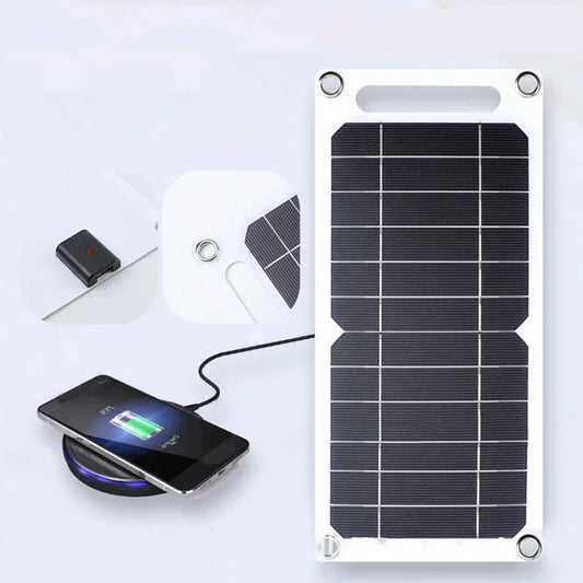 35W Sunpower Portable Solar Panel with USB - 5V Charger for Power Bank, Phone, Camping & RV