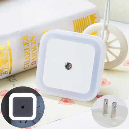 Wireless LED Night Light with Sensor - EU/US Plug for Bedroom, Child’s Room & Living Room