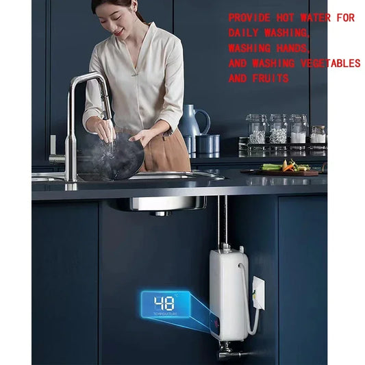 ATWFS 220V 4600W Portable Electric Water Heater for Bathroom & Kitchen
