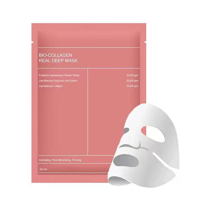 Bio Collagen Facial Mask – Deep Hydrating, Pore Shrinking, Overnight Brightening & Refreshing Korean Skincare