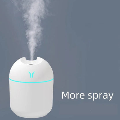 250ML USB Mini Air Humidifier & Aroma Essential Oil Diffuser – Ultrasonic, Mute Mist Maker with LED Color Lamp for Home & Car