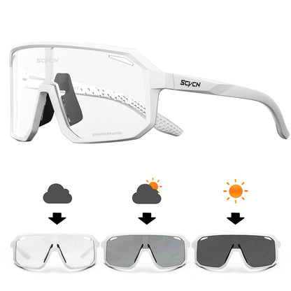 SCVCN Cycling Glasses Men & Women UV400 Outdoor Sports Sunglasses for MTB, Bike & Hiking