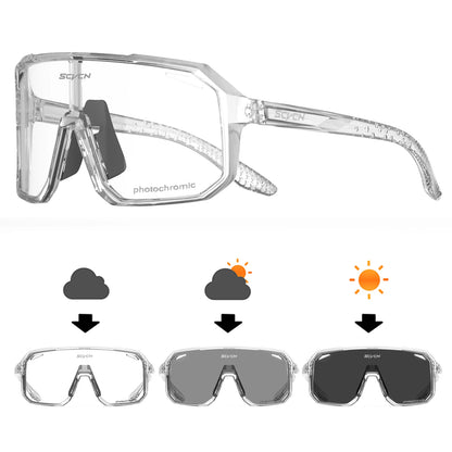 SCVCN Cycling Glasses Men & Women UV400 Outdoor Sports Sunglasses for MTB, Bike & Hiking